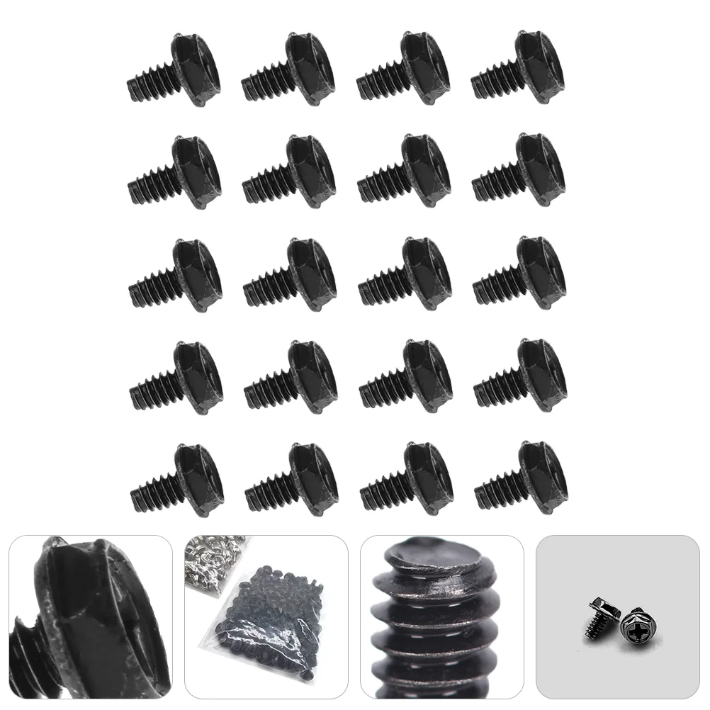 

100PCS Metal Replacement Round Screw Computer Case Fastener for Maintaining