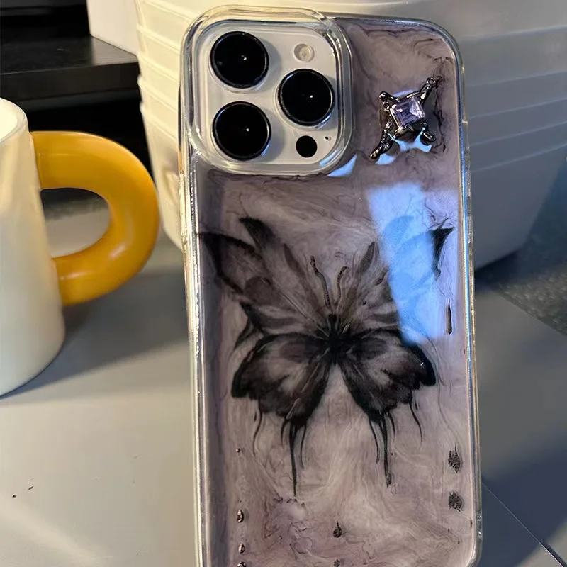 Чехол Halo Butterfly со стразами для iPhone 15PRO чехол iphone 14promax advanced feeling 13Promax жесткий 13