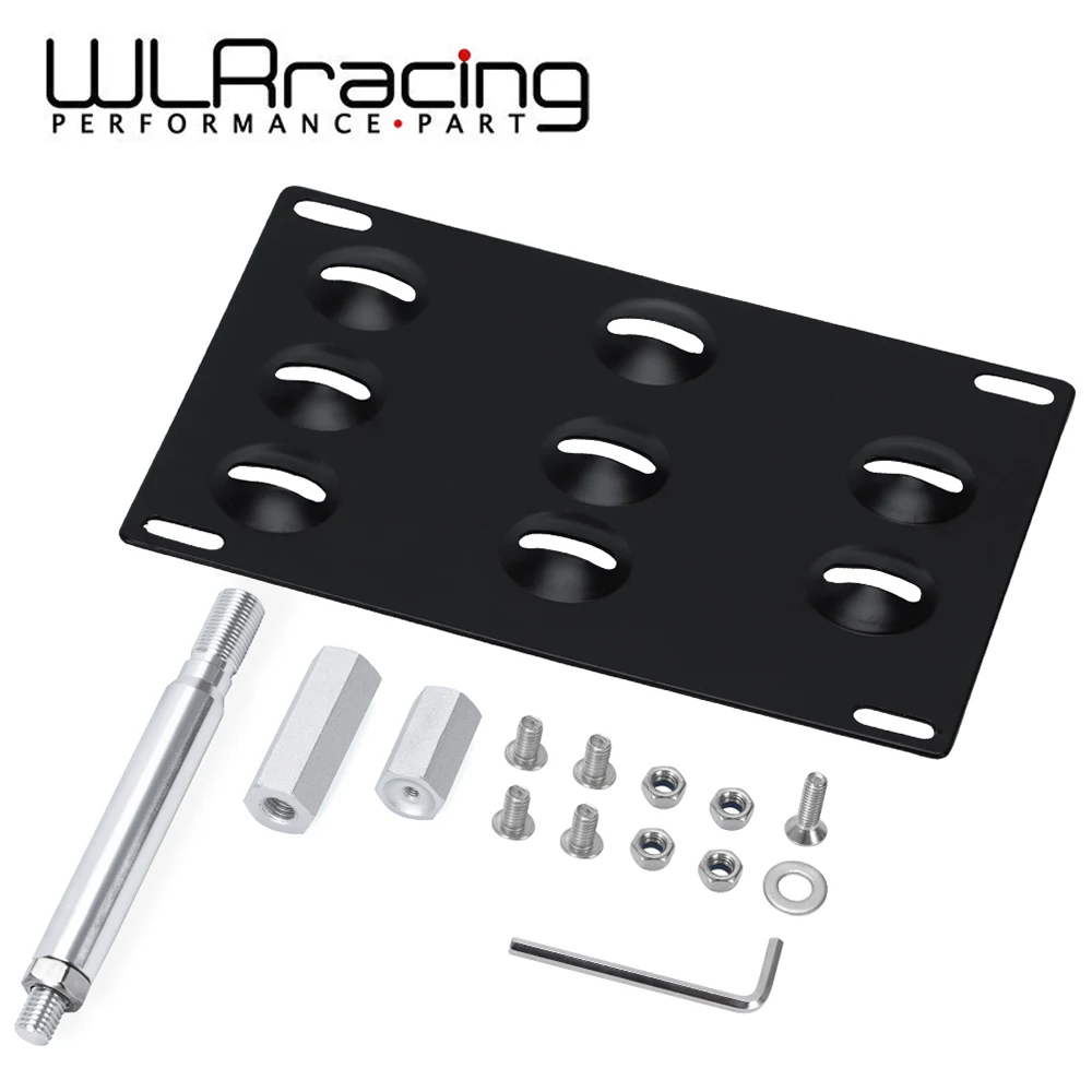 

Front Bumper Tow Hook License Plate Mount Bracket Holder For 13-on Scion FR-S Subaru BRZ WRX STI Toyota GT86 86