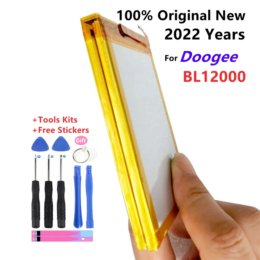 

2022 New FOR DOOGEE BL12000 battery 12000mAh 100% Original battery 6.0 inch MTK6763T DOOGEE BL12000 Pro Replacement