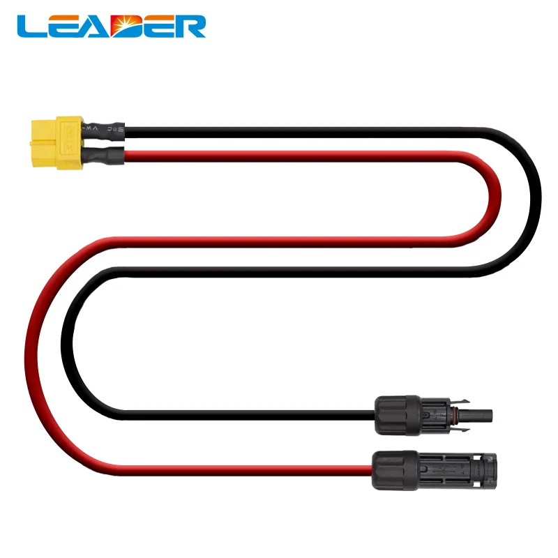Силиконовый кабель 50 шт./лот на заказ 1 м 12awg с штекером XT60 для солнечного разъема