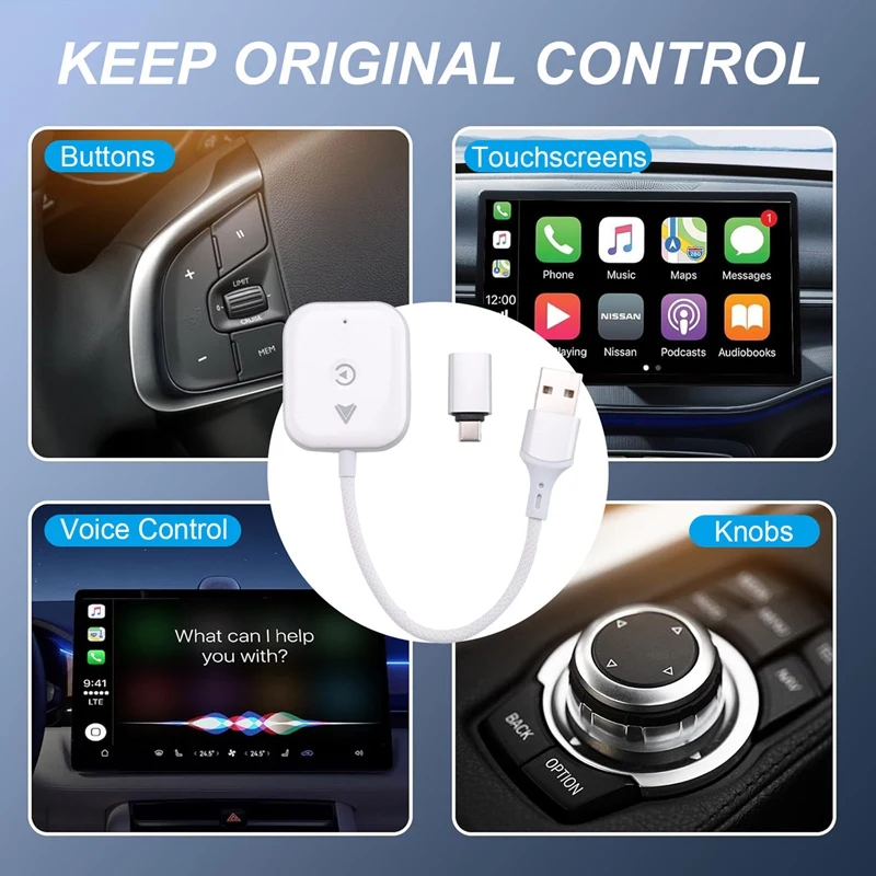 Обновление беспроводного адаптера Carplay. Проводной Carplay к беспроводу ключ