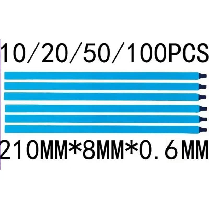 10/20/50/100 шт. 210*8*0 6 мм тянущие вкладки эластичные клейкие полоски для ЖК-экрана без