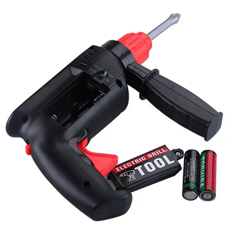 

Children's Simulation Electric Drill Toy Repair Tools High Quality ABS Material Free Three Drill Bits Can Turn Left And Right