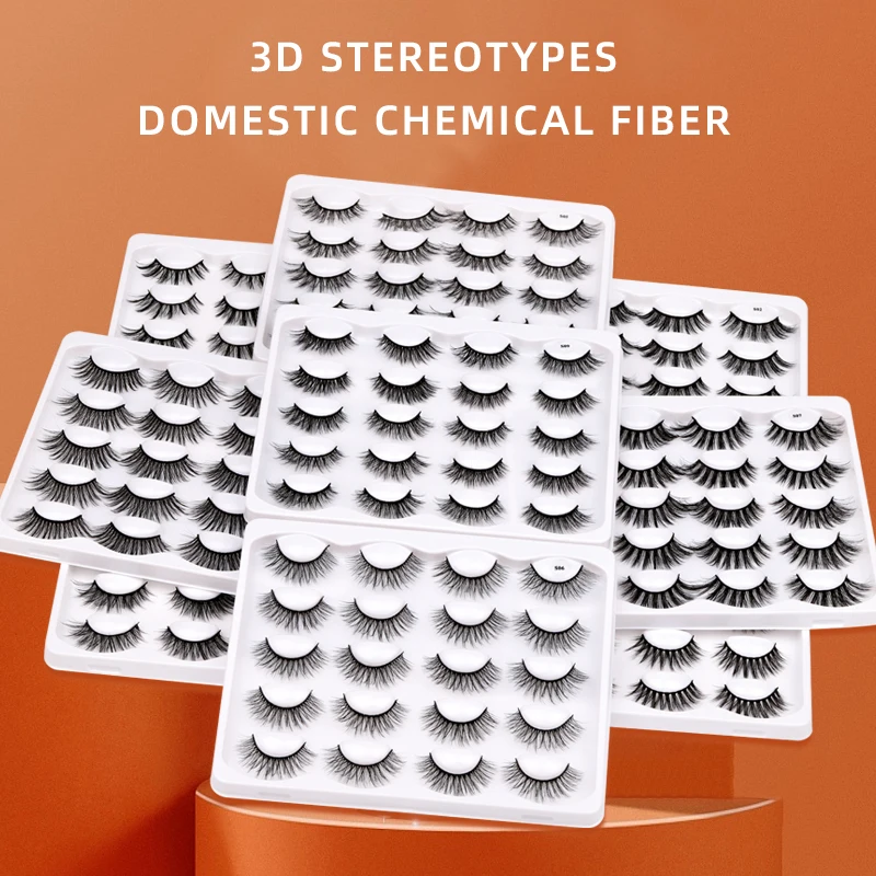 

Eyelashes 3D Mink Lashes Fluffy Soft Wispy Natural Cross Eyelash Extension Reusable Lashes Mink False Eyelashes Makeup