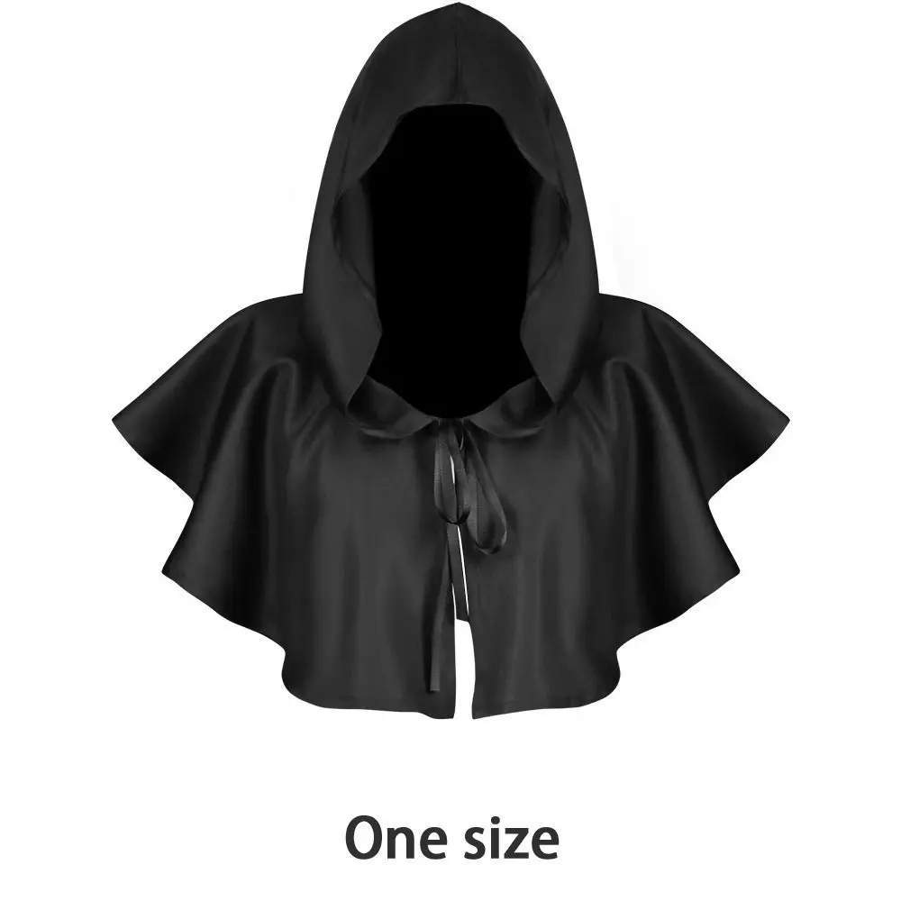 Модный льняной плащ праздничная одежда один размер с капюшоном загадочный