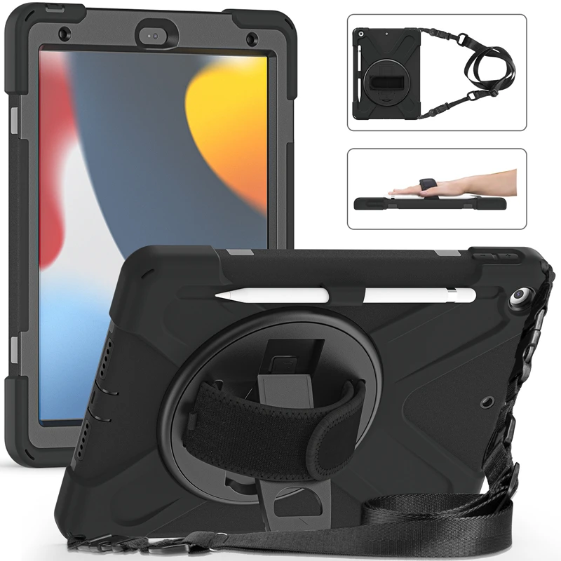 

Silicone PC all-inclusive Cover Case For iPad 10.2 2019 2020 2021