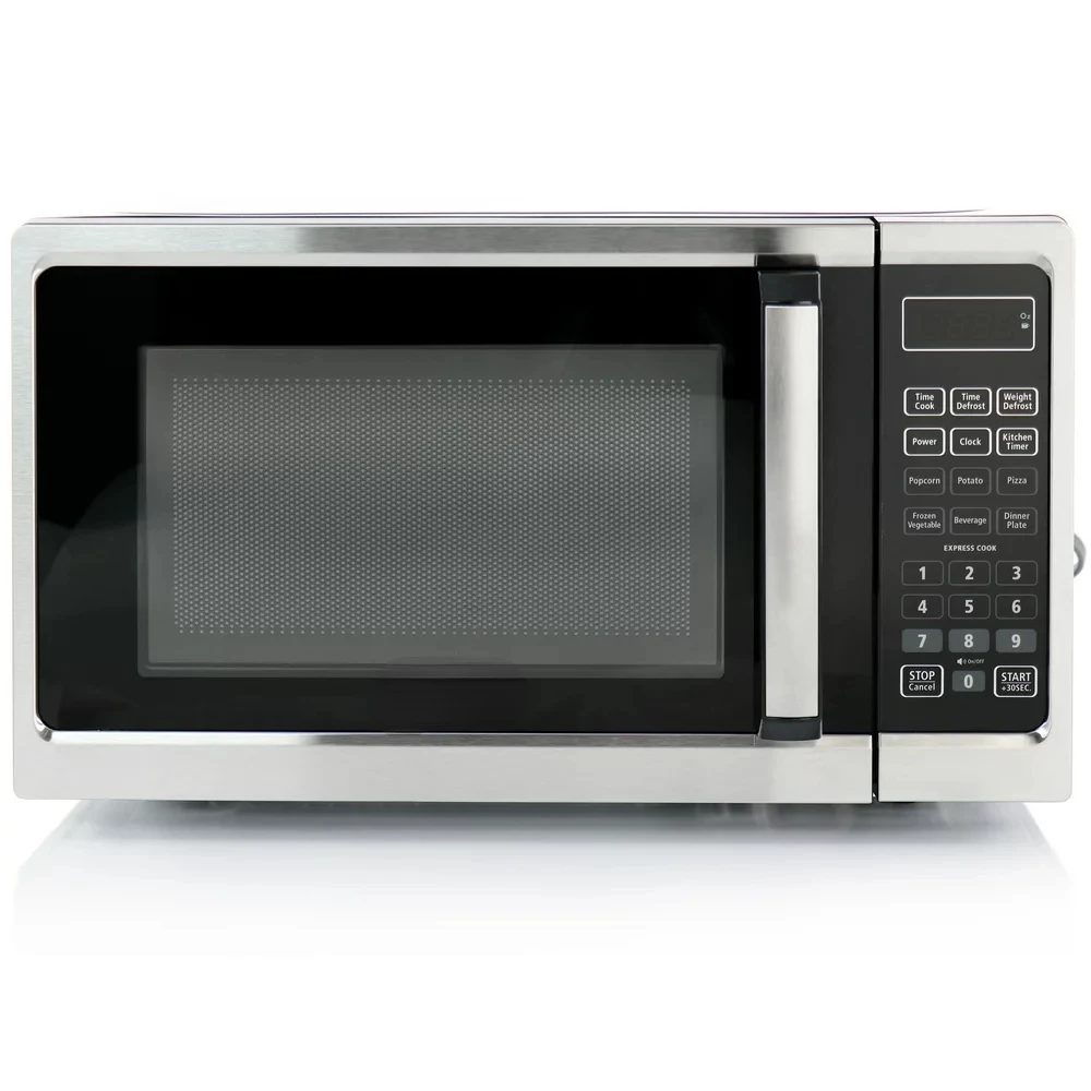 

Cu Ft 900W Digital Microwave Oven with Turntable in Stainless Steel