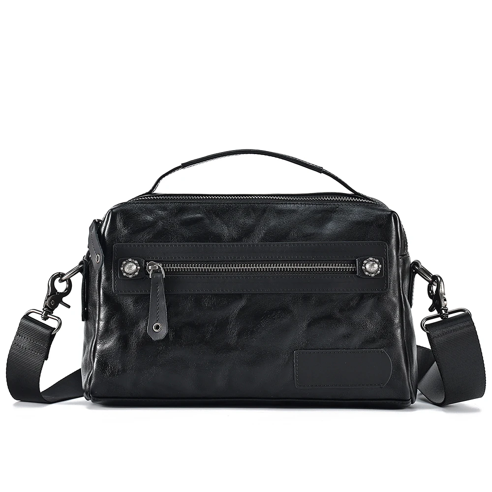 Мужская сумка из воловьей кожи растительного дубления