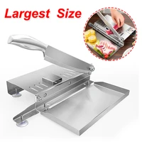 kitchen tools meat slicing machine stainless steel household manual thickness adjustable meat and vegetables slicer gadgets