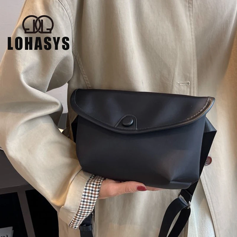 LOHASYS Multifunctional Waist Bag Belt Men  Pack Casual Phone Pouch Women Black More Pockets Small Male Waist Pack Unisex