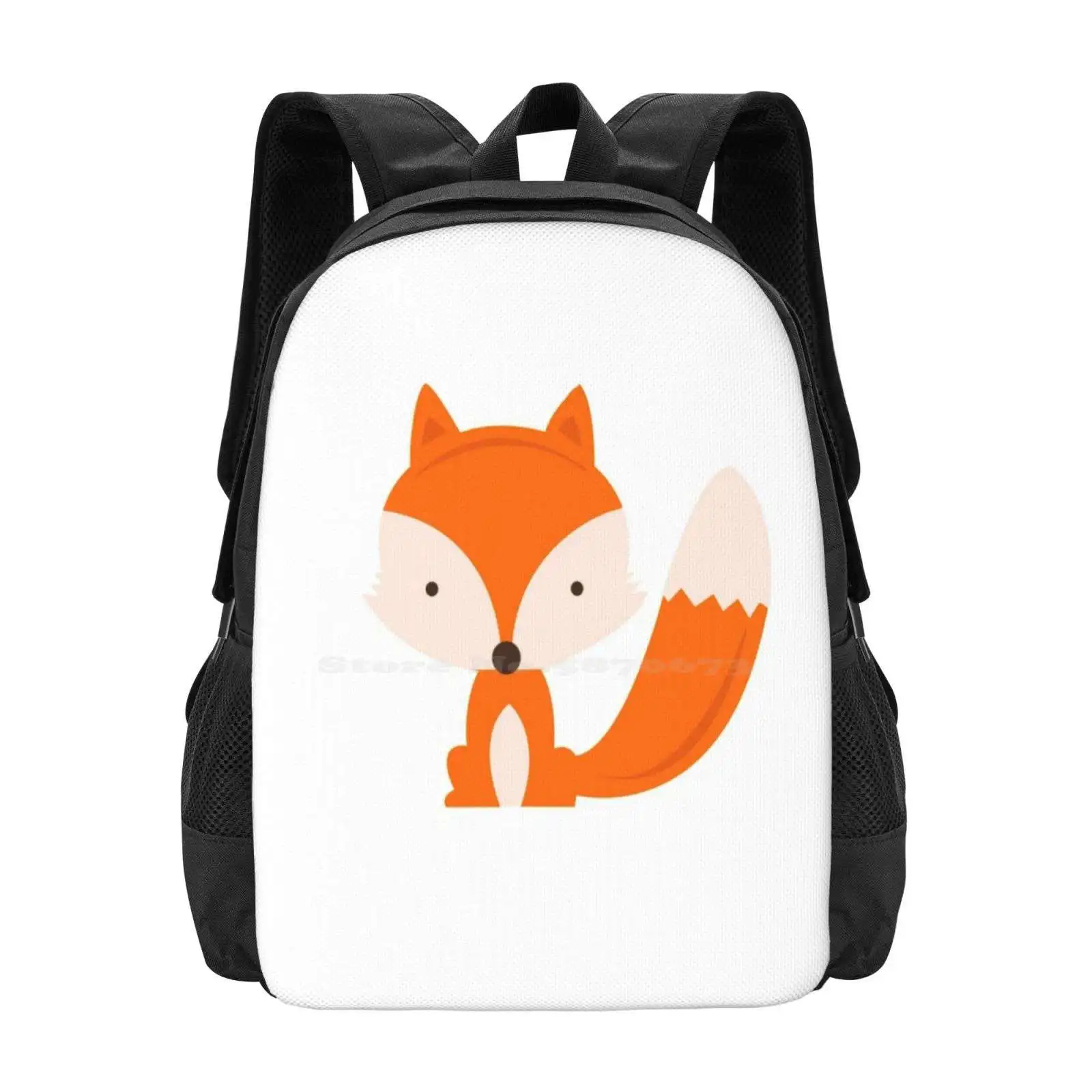 

The Fox 3D Print Design Backpack Student Bag Fox Cute Cool New Top Trend Hipster Orange Colour Amazing Space Wolf Animal Nature