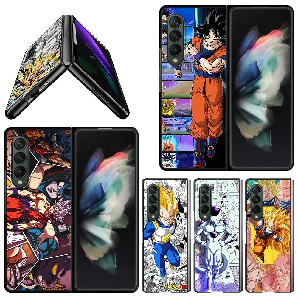 

Чехол для телефона Samsung Galaxy Z Fold3, Обложка для смартфона Galaxy Z Fold 3 ZFold3, черный Жесткий Чехол, комикс Vegeta