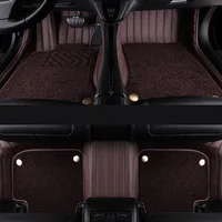 Genuine Leather Car Floor Mats Carpets For Volvo S60 2011-2017 Auto Interior Rugs Accessories Tapetes Para Automovil