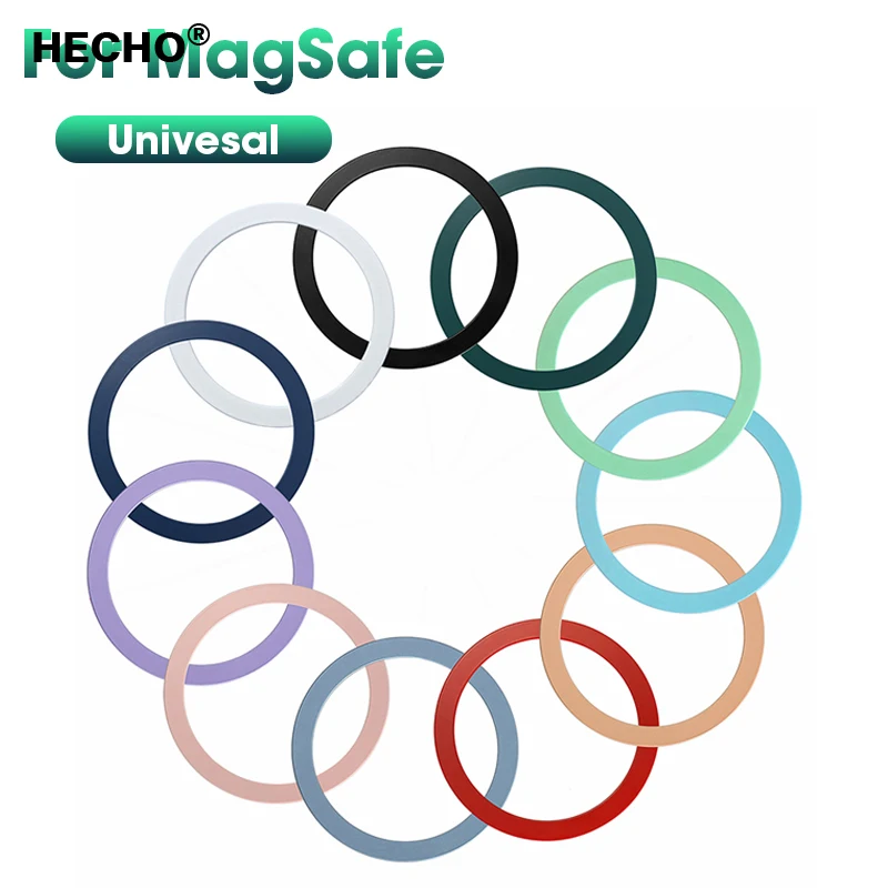 

Magnetic Metal Plate Sticker Rings For Magsafe Wireless Charger Magnet Car Mobile Phone Holder Iron Sheet For iPhone 13 12 Mini
