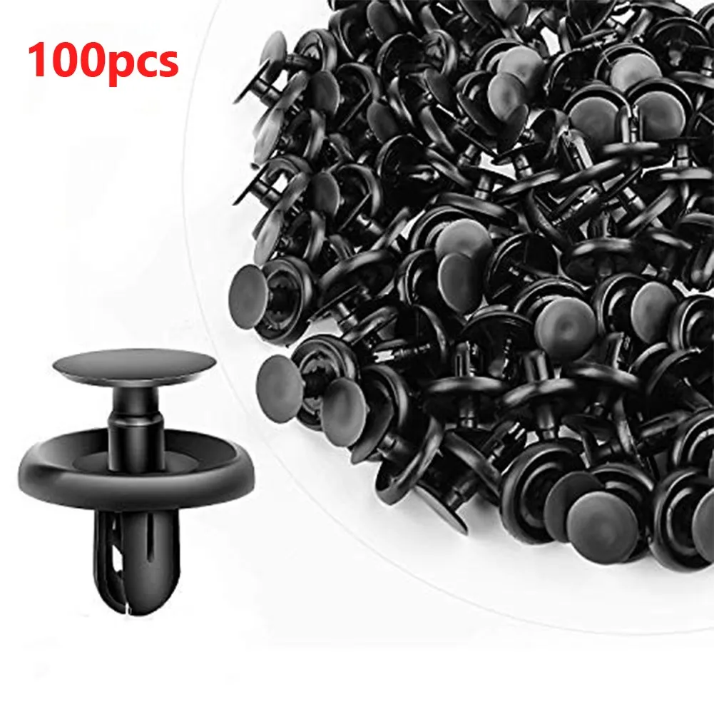 

100x For Toyota 90467-07201 For Lexus Fasteners Trim Panel Clips Bumper Fender Push Pin Rivets Fits Into 7mm Hole