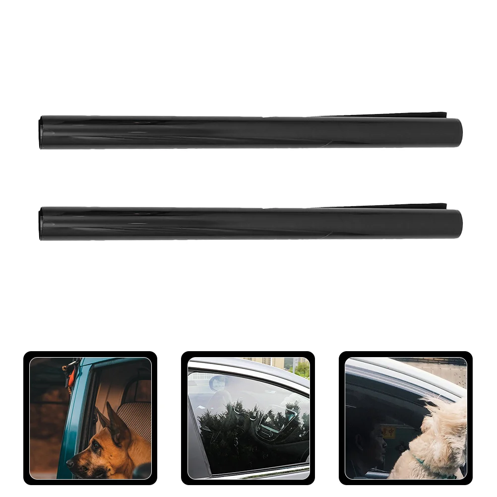 

2pcs Car Window Tint Film Car UV Protection Glass Window Sticker Sun Shade Film