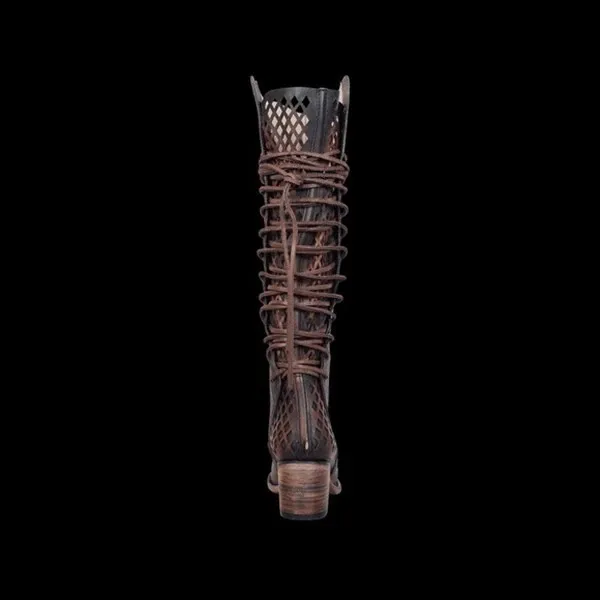 Кожаные ботинки на шнуровке для мужчин и женщин Винтажные в средневековом Ретро