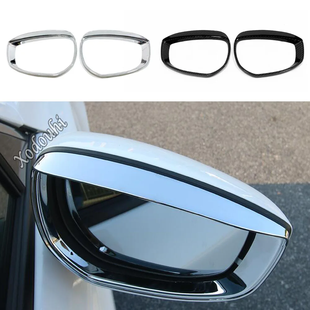 

For Mazda 3 Mazda3 Axela M3 2019 2020 2021 2022 Rear View Side Glass Mirror Trim Frame Rain Shield Sun Visor Shade Hoods Eyebrow