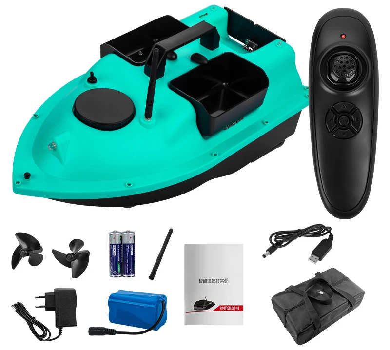 

GPS Fixed-point Nesting Sonar Fish RC Bait Boat 500M 3KG Load LCD Screen Waterproof Design Auto Correction Yaw RC Fishing Boat