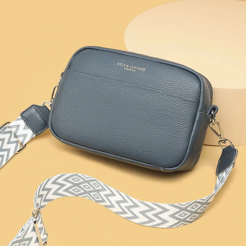

Women's Bag Genuine Leather Messenger Bag Luxury Bag Female Shoulder Bags Leather Woven Strap Shoulder Bag Purses Female Handbag