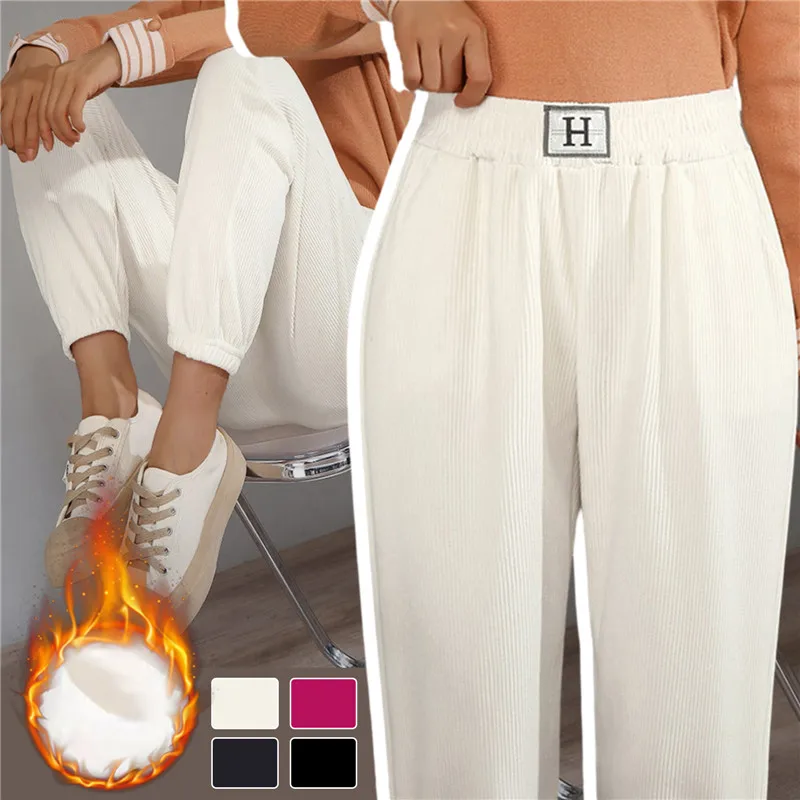 

Новинка, женские свободные облегающие леггинсы из синели с плюшевой подкладкой, женские спортивные брюки