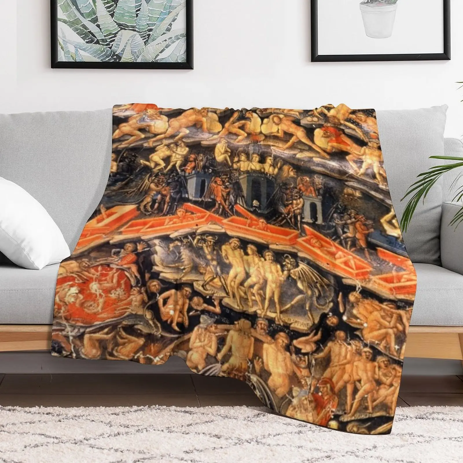 HD Инферно от божьей комедии Bartolomeo di Fruosino одеяло высокого разрешения роскошные