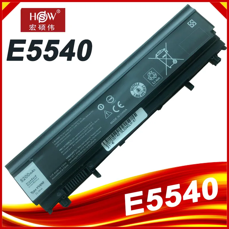 

6cell 4400mAh VV0NF N5YH9 Battery For Dell Latitude E5540 E5440 WGCW6 CXF66 VJXMC 0M7T5F 0K8HC 1N9C0 7W6K0 F49WX NVWGM