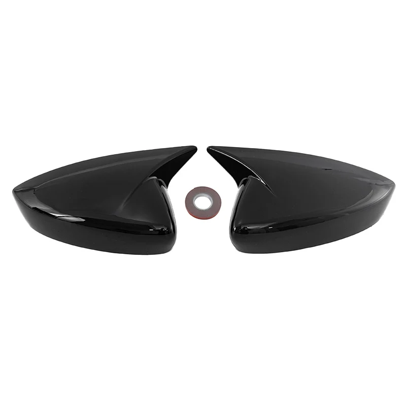 

1 пара для Mazda CX30 2020 2021 2022 2023, крышка зеркала заднего вида, глянцевая черная крышка бокового зеркала, аксессуары