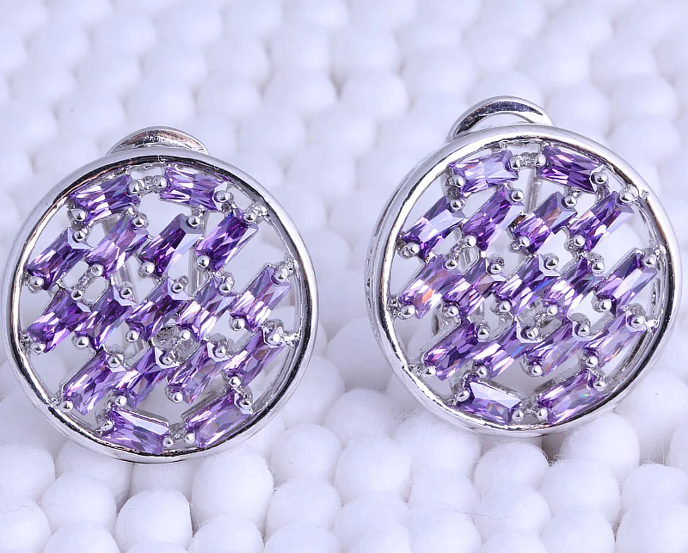 

Высшее качество, изысканные круглые серьги-клипсы серебряного цвета, модные украшения J0633