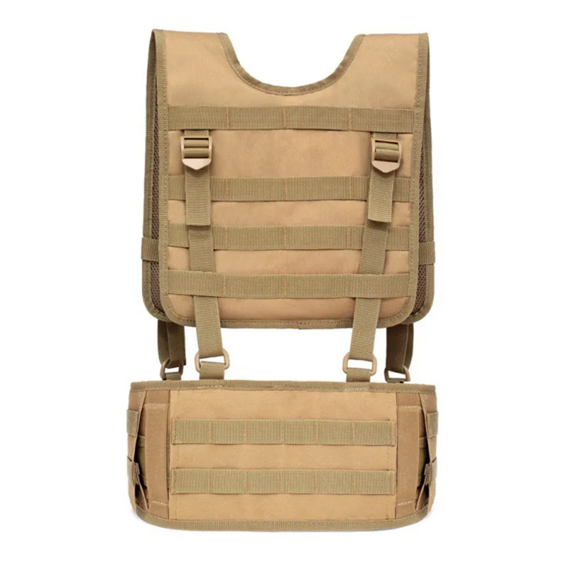 

Tactical Padded Battle Belt With Detachable Suspender Straps Airsoft Combat Duty Belt With Comfortable Pads And Removable Harnes