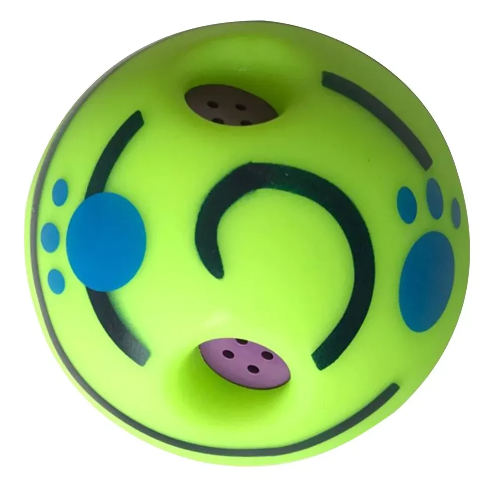 

Dog Toy Fun Giggle Sounds Ball Pet Cat Dog Toys Silicon Jumping Interactive Toy Training Ball For Small Large Dogs