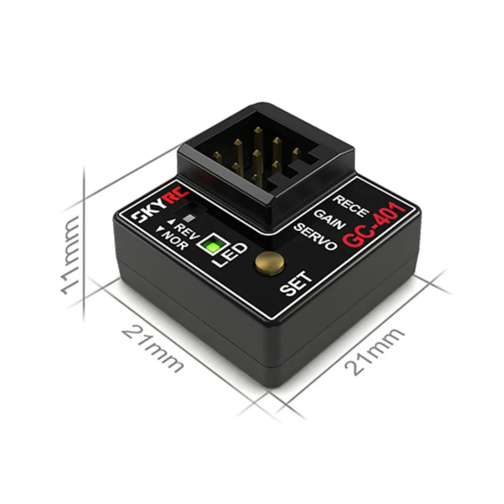 Фото SmCpSKYRC GC301/GC401 Мини-гироскоп 4-8.4В для радиоуправляемых гоночных машин, интегрированный корректор рулевого управления для WLtoys №4