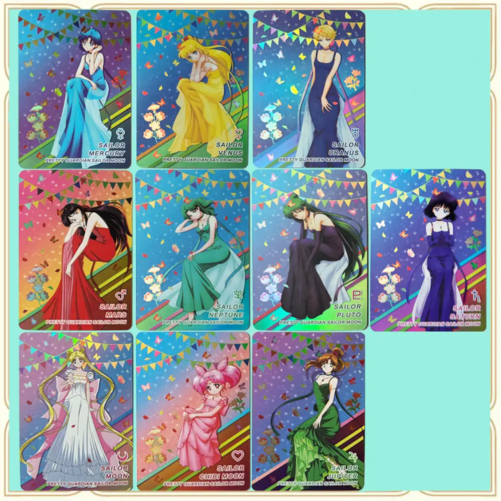 Фото Коллекционная карточка Anime Goddess Story DIY ACG: Чибиуса, Дома, Умару, Нанан, Эбина, Ямато — улучшенная блестящая версия. Подарок на Рождество и День рождения. №1