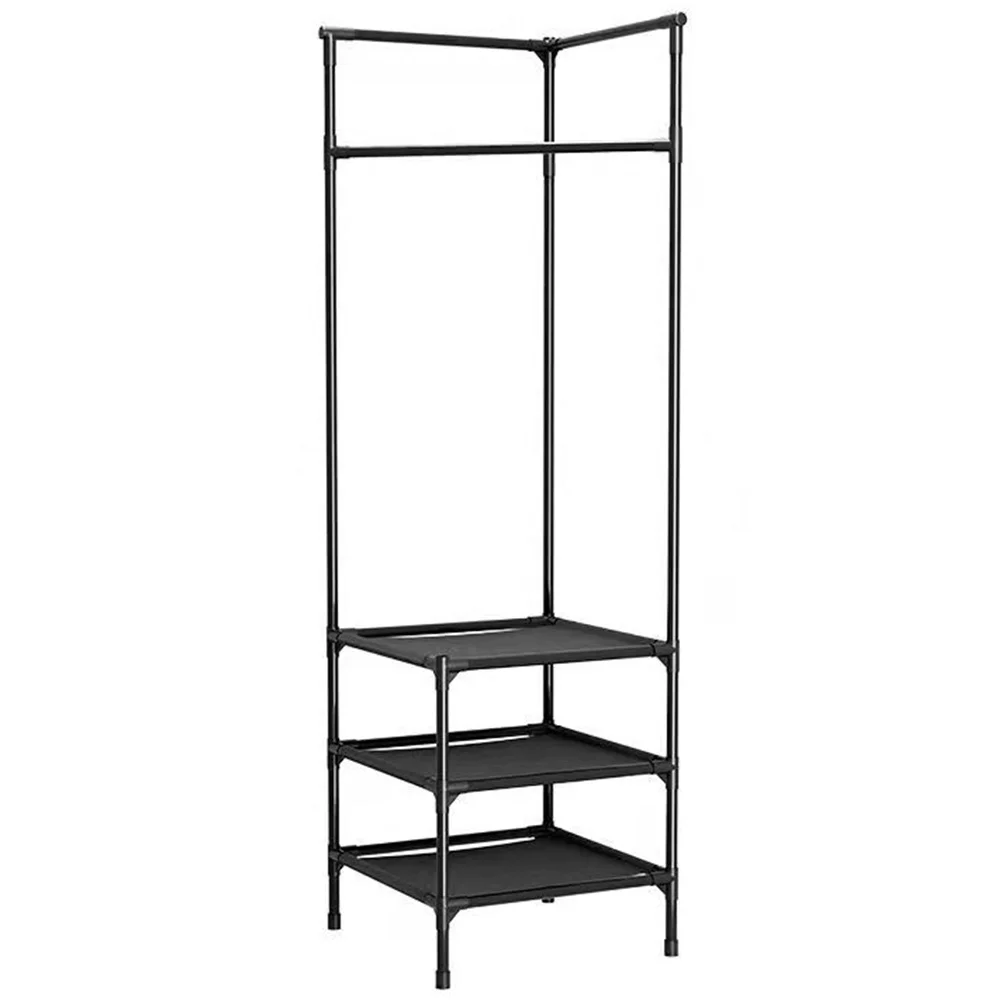 

Corner Coat Rack Stand Hat Hanger Handbags Coats Racks Metal Garment Drying Clothes
