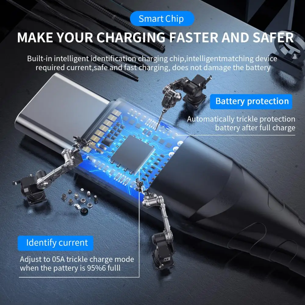 Кабель Usb Type-C магнитный с поддержкой быстрой зарядки, 60 Вт (art.: 3920c2a22015b) - 3920c2a22015b