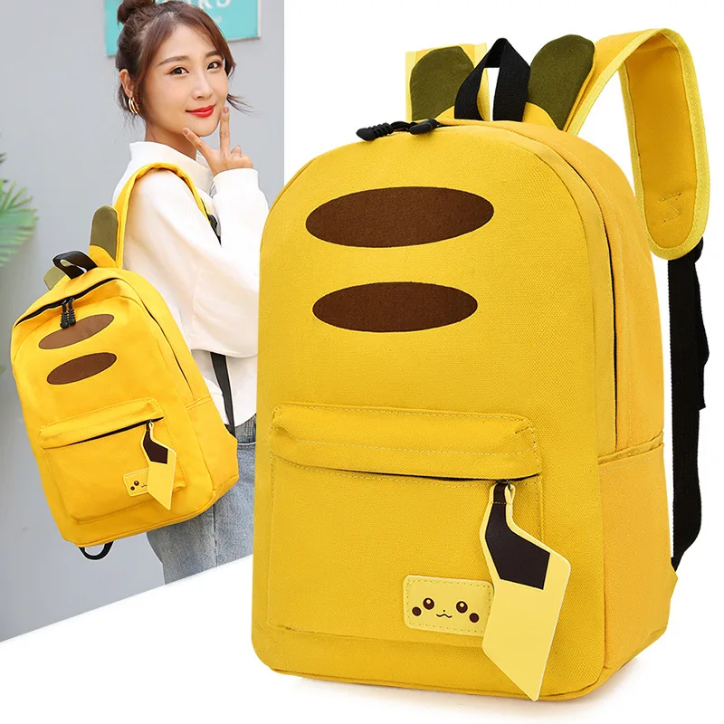 

Pokemon Animation Peripheral Pikachu School Bag New Cute Backpack Travel Bag Cartoon Leisure Fashion Student Backpack
