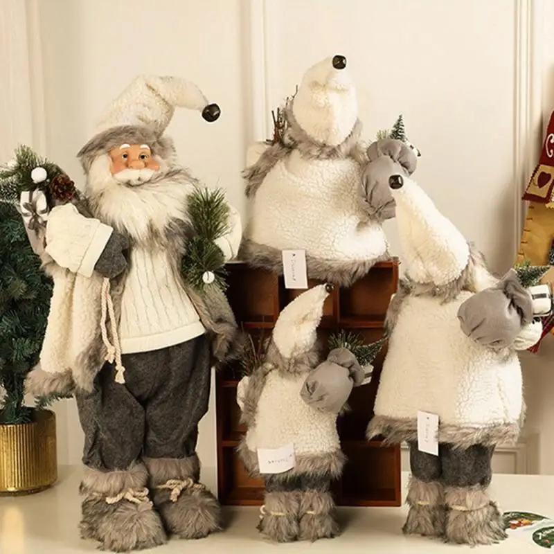 83/67/63/43 см большие куклы Санта-Клауса рождественские подвески декор для
