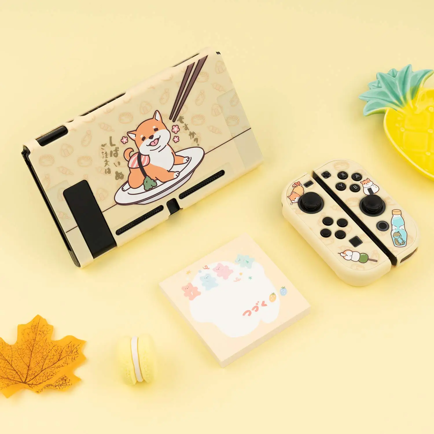 Чехол-накладка GeekShare для Nintendo Switch жесткая полная крышка хлопок Сиба-ину морская