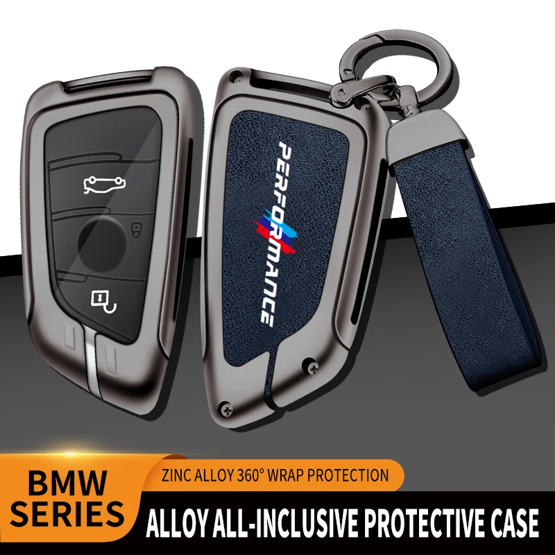 

Car Zinc Alloy Key Case Bag Key Chain Metal Key Shell For BMW Performance 1 3 5 7 Series E36 E46 E60 E90 X3 5 G20 G30 G11 M3 M5