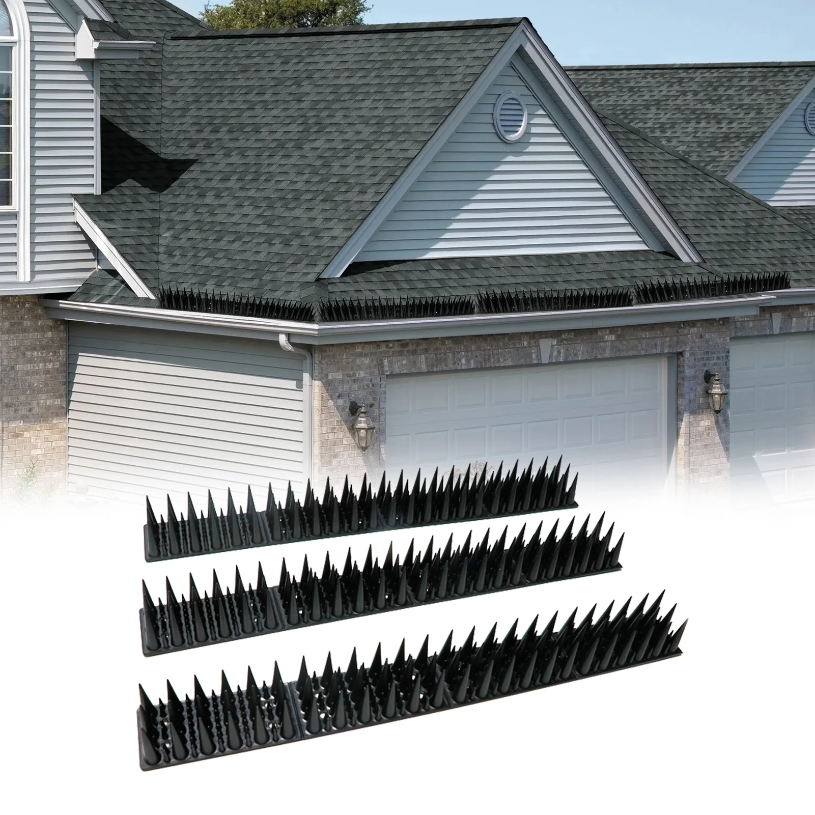 

12pcs Anti Bird Spikes Bird Keep Away Fence Plastic Repeller Bird And Pigeon Spikes Garden Fence Balcony Bird Repelling