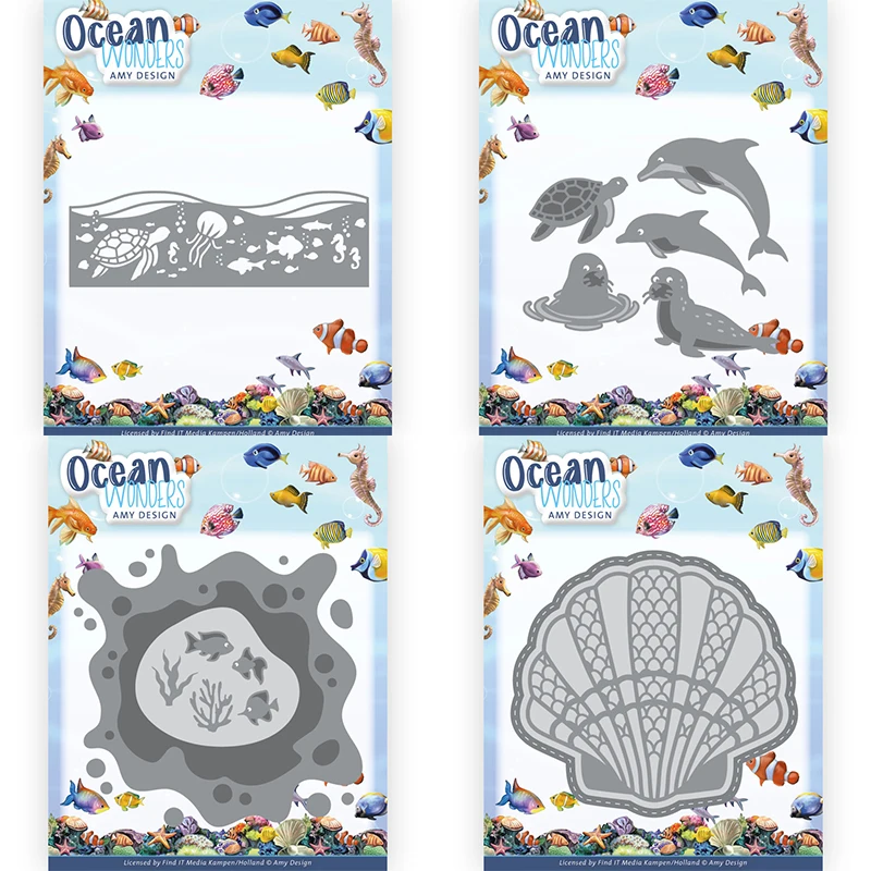 

Металлические Вырубные штампы, форма для вырезания морских животных, ракушек, скрапбукинга, бумаги, рукоделия, ножа, лезвия, перфоратор, тра...