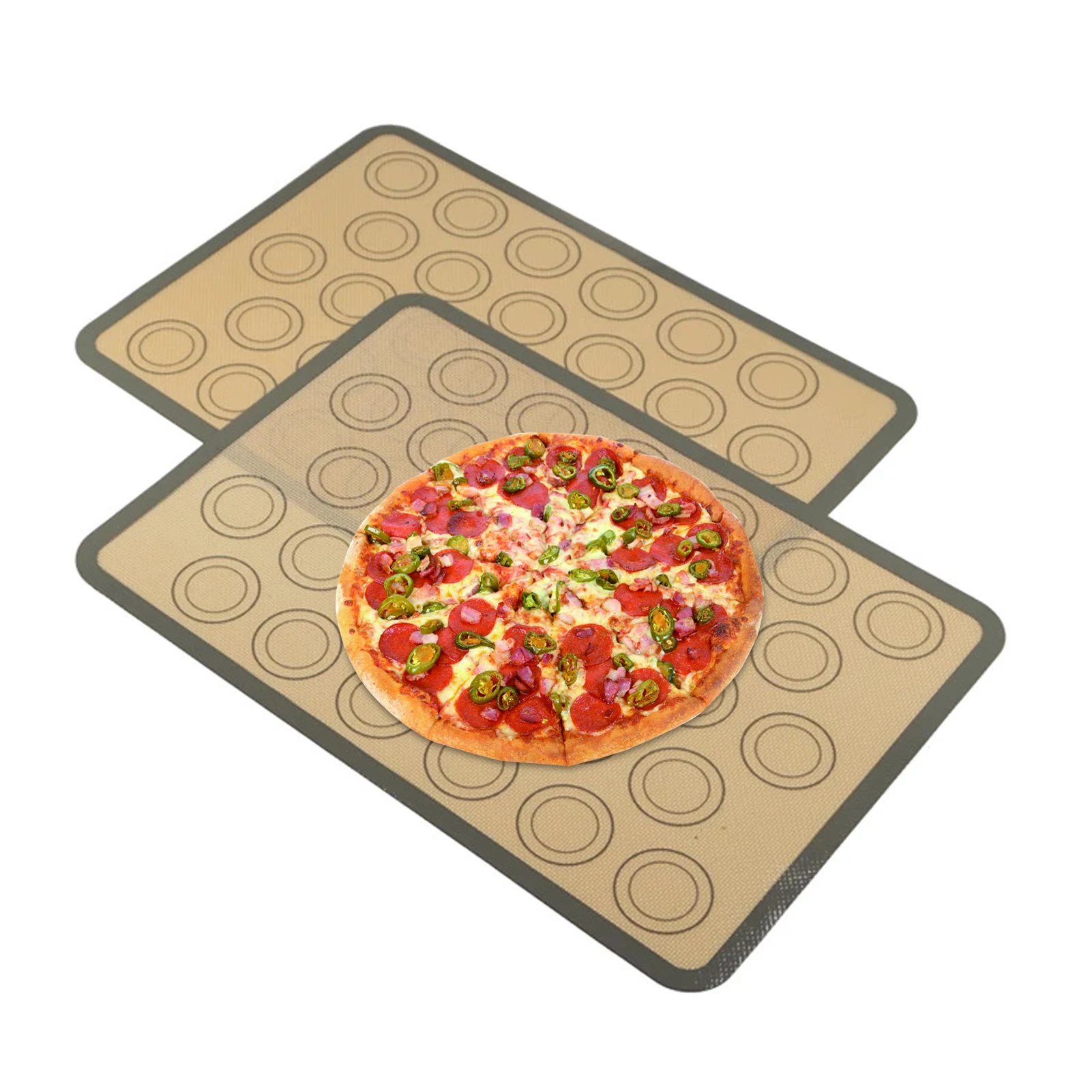 

Silicone Cooking Baking Mats Non-Slip Pastry Mat With Measurement For Family Bakery Oven Microwave Freezer