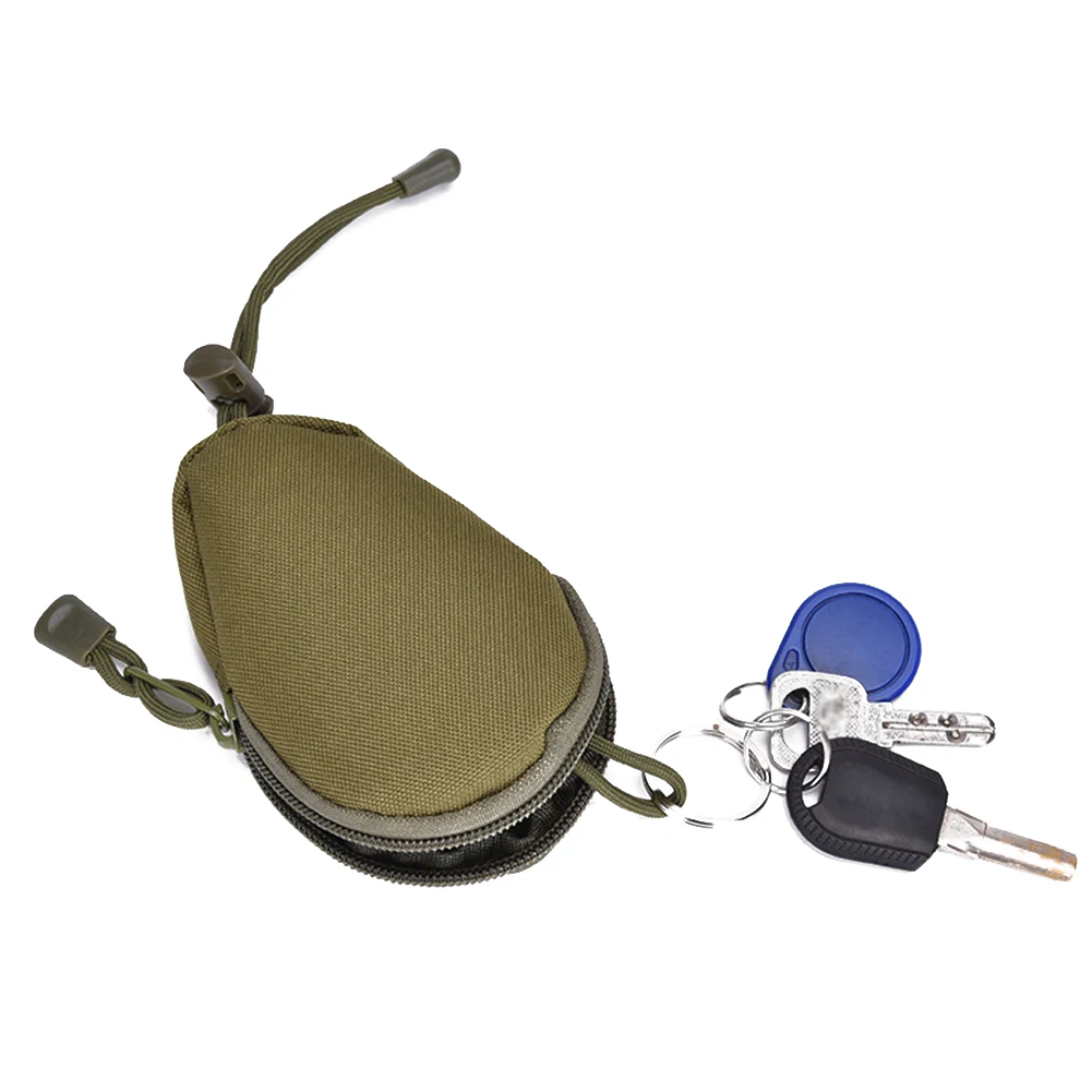 

Women Men Outdoor Sport Oxford Cloth With Lanyard Easy Clean Mini EDC Bag Small Pocket Car Key Pouch Large Capacity Coins Purse