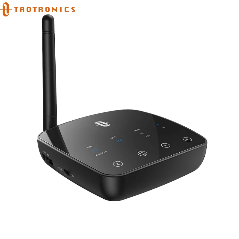 

TaoTronics BA14 Bluetooth Receiver 5.0 Wireless Auido Music APTX Long Range Low Latency Home Music Streaming Sound 3.5mm Adapter