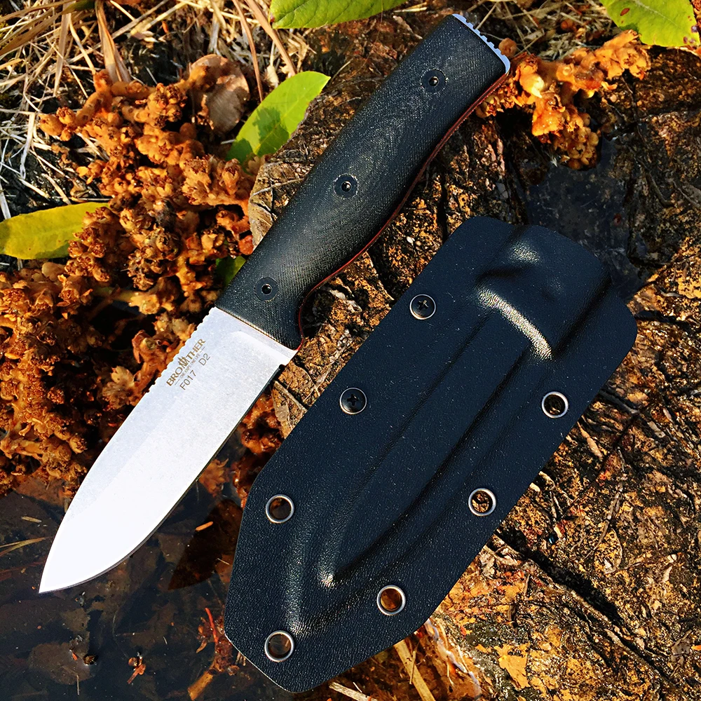 Фото Нож Brother F017 Bushcarft D2, охотничьи ножи, каменная мойка, ручки Micarta, острое фиксированное лезвие, рыболовный уличный нож №3