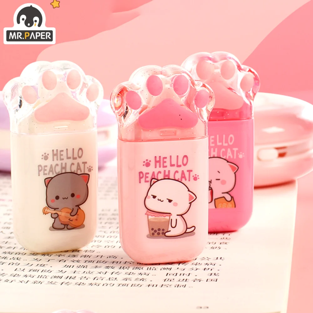 

Mr. Paper 3 стиля 500 см/шт Kawaii животные клеи креативный милый котенок ручная учетная запись Декоративные Канцелярские товары Двусторонняя лента