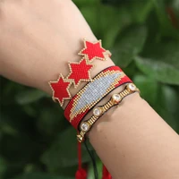 rttooas mostacilla miyuki seed beads star charm bracelets turkish evil eye bracelet for women handmade woven adjustable jewelry
