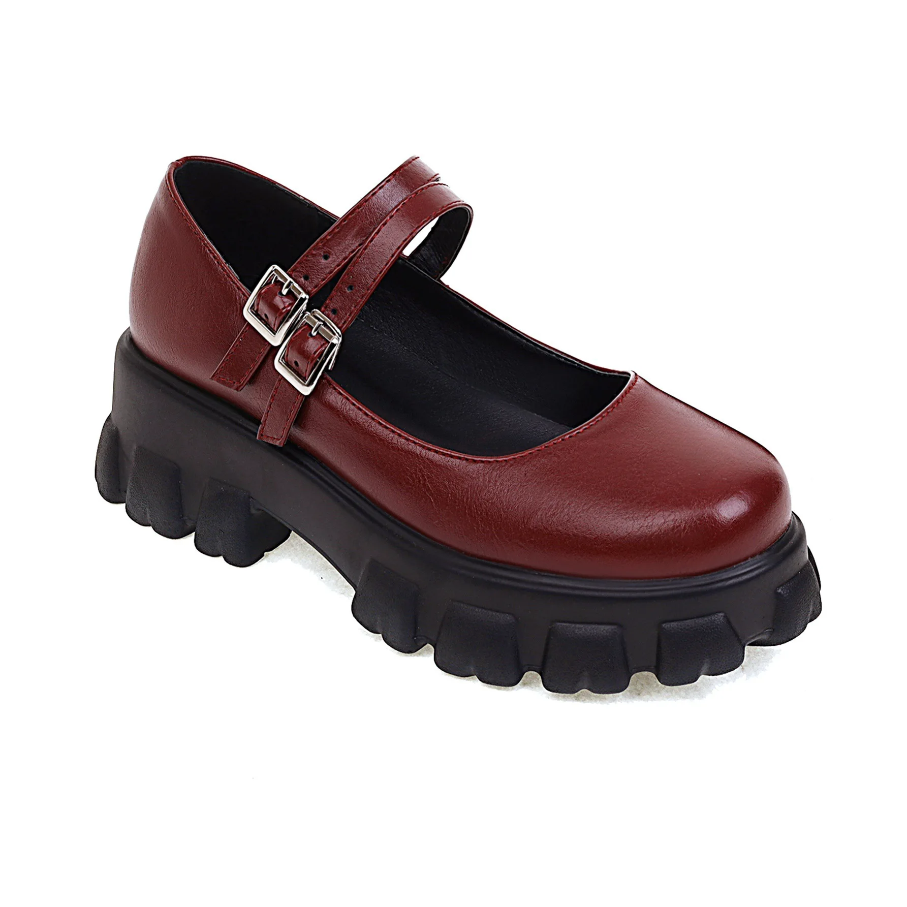 

Shoes Woman Flats Clogs Platform Dress Creepers Fabric Basic Rome Rubber Med Wedges PU Shoes Woman Flats Clogs Platform Dress C