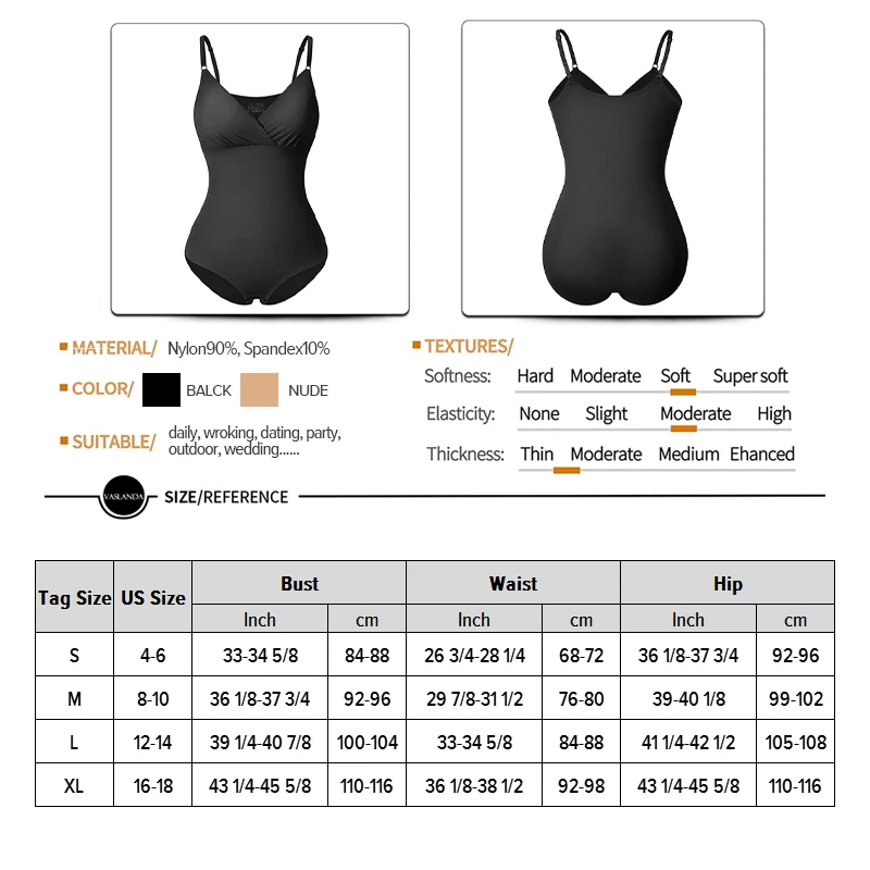 Seamless Women Shapewear Bodysuit V-Neck Tummy Control Body Shaper Waist Trainer Slimming Underwear Fajas Colombianas Briefer